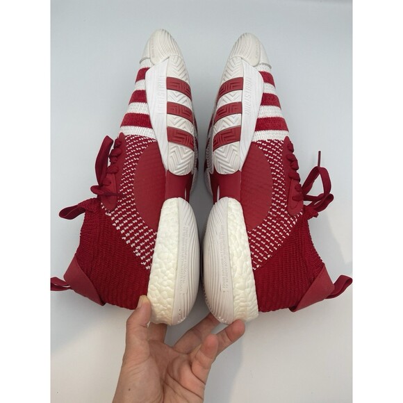 Adidas Trae Young 2 Basketball Shoes Red White Knit Upper Men\'s 14 main image 9